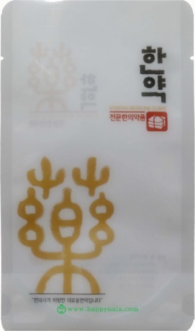 [덕산]금빛한약 100장 단위/한약파우치/스탠딩파우치 2P/비닐포장지 100×170mm 